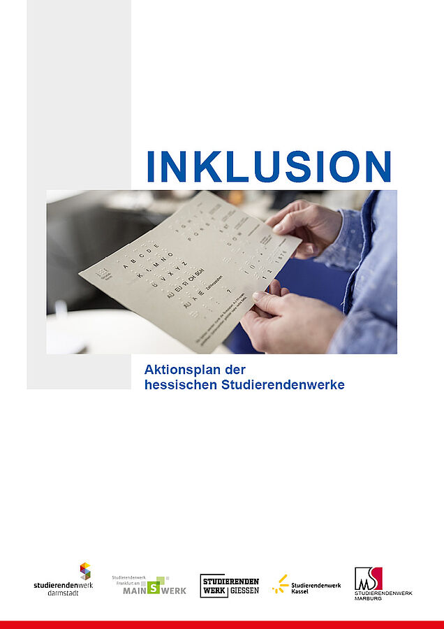 Titelbild: Inklusion - Aktionsplan der hessischen Studierendenwerke
